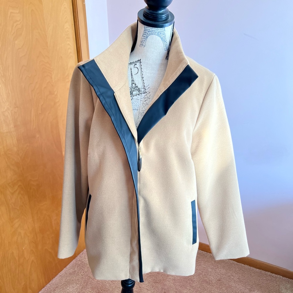 Rafaella tan swing jacket